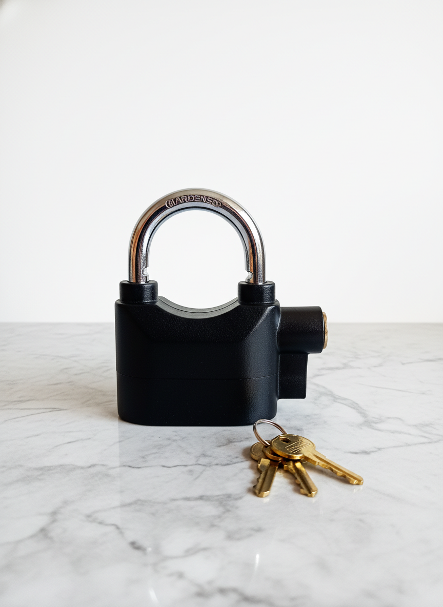 CANDADO CON ALARMA DE ALTA RESISTENCIA CON SENSOR INTELIGENTE